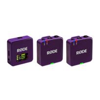 Mikrofonas - RØDE Wireless GO III 2 Siųstuvai 1 Imtuvas 260m Nuotolis Purpurinė
