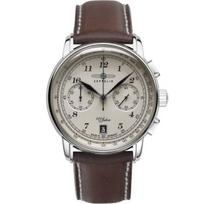 Laikrodis Chronographe - ZEPPELIN - 7674-6 - 42mm - Rudas Oda - Atsparumas vandeniui 5ATM