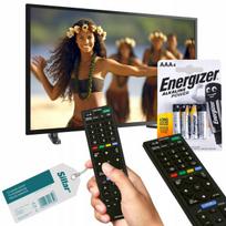 Išmaniojo (Smart TV) ir televizoriaus priedas Universalus pakaitinis nuotolinio valdymo pultas RM-ED054, skirtas "Sony Bravia" televizoriui + 4x baterijos