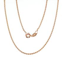 Sidabrinė grandinėlė Spiga 1.1 mm, 925° sidabras su raudonojo aukso danga, 55 cm
