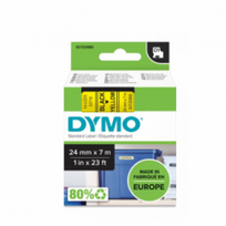Juostelė DYMO D1 24mmx7m juoda/geltona