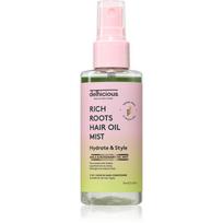 delhicious RICH ROOTS 5-in-1 Hair Oil Mist nenuplaunamasis purškiamasis kondicionierius 75 ml