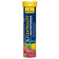 Protego Elektrolitai + multivitaminai, Aviečių-granatų - 20 putojančių tablečių