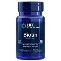 Life Extension Biotinas 600 mg - 100 kapsulių
