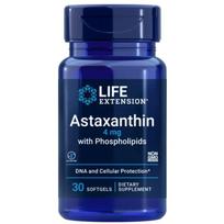 Life Extension Astaksantinas 4 mg su fosfolipidais - 30 minkštųjų gelių
