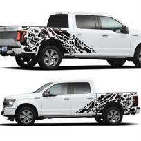 Kaukolės lipdukas Vinilo lipdukas Pikapui Dodge 4x4 Visureigiui GMC