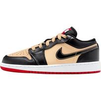 Air Jordan 1 Low GS Pizza Kids Sneakers Cream Sesame Fire-Red HQ2016-200 36
