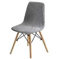 1/2/4/6 vnt. Jacquard Shell kėdės užvalkalas Elastingas berankis kėdės užvalkalas Vienspalvis Elastinis valgomojo sėdynės užvalkalas Namų viešbutis Banketas 1 Pc Chair cover