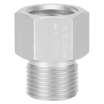 TR21x4 į W21.8‑14 Adapteris Aliuminio Sodos Cilindras CO2 Bakas Konverteris Sidabrinis