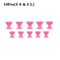 2/10/20pcs Soft Rubber Silicone Heatless Hair Curler Twist Hair Rollers Clips Don't Hurt Hair Curls Styling Tools DIY Girl Lady