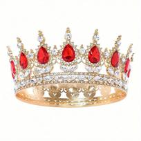 Kalnų krištolai Gimtadienio vakarėlio rinkinys Auksinė tiara karūna Gimtadienio karalienės juosta moterims Laimingo gimtadienio plaukų aksesuarai Promenadės dovanos Dekoracijos