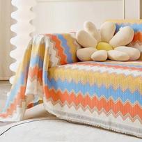 Nordic Style Universalus sofos antklodė Neslystantis užvalkalas Pilnai uždengtas gabalai Užvalkalas sofa pagalvėlė Smėlis Four Seasons Universalus Plaunamas mašina 180*130cm