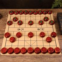 Xiangqi Kinų Šachmatų Stalo Žaidimų Rinkinys Natūralaus Medžio Žaidimo Figūrėlės Nešiojamas Kelioninis Strateginis Žaislas Vaikams Suaugusiems Šeimos Dovana rožinis miškas
