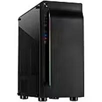 Inter-Tech A-3411 CREEK, Tempered Glass, Black IT-A-3411_CREEK