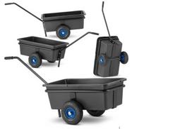 Dviejų ratų transportavimo karutis su nuimama plastiko talpa, 140 l, 200 kg, HIGHER OL-00002