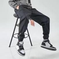 Didelio dydžio vyriški džinsai Madingi Laisvalaikio Džogeriai Haremai Džinsiniai Kelnės Hip Hop Nauji Elastingas Juosmuo Džinsai Vyriški Kelnės M juoda
