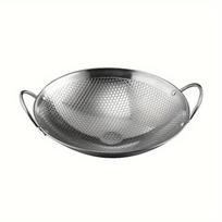 1Pcs 10inch Stainless Steel Frying Pan Honeycomb Skillet Non-Stick With Handle Scratch-Resistant Cooking Pastas Steak Ramen