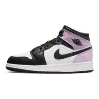 Air Jordan 1 Mid SE GS Zen Master Vaikiški sportbačiai Balta Juoda Ametisto banga DM6216-001 36