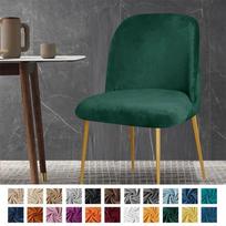 1 vnt Velvet Duckbill makiažo kėdžių užvalkalai apvalios apatinės kėdės akcentas žemai nugarai valgomojo kėdės užvalkalas Aukštai elastingas mažas sėdynės užvalkalas 1pcs Chair Cover