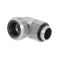 Barrow Multi-Link Adapter Connection 90 Degrees G1/4 Inch AG to 12mm OD Hardtube – Rotatable, Silver