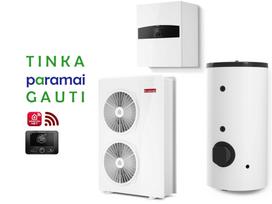 Šilumos siurblys Oras-Vanduo Ariston Nimbus R32, Flex, 150 S T Net 16.90 kW Φ3, su 190l vandens šildytuvu ir Wi-Fi