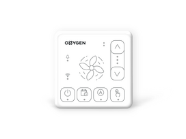 Rekuperatoriaus valdiklis Oxygen Easy su WiFi ir Bluetooth, baltas