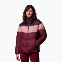 Moteriška pašiltinta striukė Columbia Puffect II Colorblock rich wine/eraser pink/moonvista