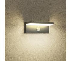 Brilagi-LED Lauko sieninis šviestuvas su judesio jutikliu TESSI LED/10W/230V antracitas IP54