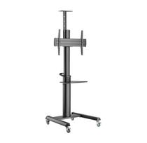 Gembird TVS-70T-02 Aluminum TV floor stand with caster wheels, 37 - 70, black