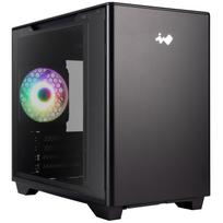InWin A3 Mini-Tower Tempered Glass - black