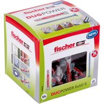 FISCHER DOWEL DUOPOWER 6x50 S 50pcs. WITH SCREW