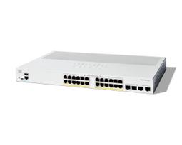 Cisco Catalyst 1300-24P-4X Managed Switch, 24 Port GE, PoE, 4x10GE SFP+, Limited Lifetime Protection (C1300-24P-4X)