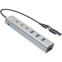 i-tec USB-C/USB-A Charg ing Metal HUB 7 ports