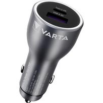 Ladegerät Car Charger KFZ, USB-A + USB-C, 45 Watt (schwarz, Autoladegerät, PD und QuickCharge)