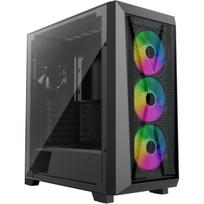 Xilence CASE Xilent x X912.aRGB aRGB Midi Tower full mesh with 3 x Fan en 1 Black - Midi/Minitower