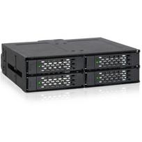 ICY DOCK - ToughArmor - MB607SP-B - 4x 2,5 SATA SSD/HDD (5-15mmBauhöhe) in 1x 5,25 Schacht - Vollmetall-Wechselrahmen