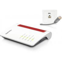AVM FRITZ! Box 7530 WLAN AC+N Router (DSL/VDSL, 866MBit/s (5GHz) & 400MBit/s (2,4 GHz), bis zu 300MBit/s mit VDSL-Supervectoring 35b, WLAN Mesh, DECT-Basis, Media Server, geeignet für Deutschland) (20002839)