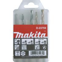 Makita drill bit set - 5 pieces - 5 mm 6 mm