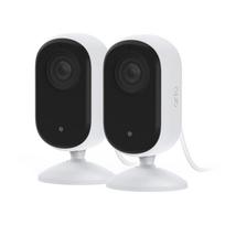 Arlo Essential Indoor 2K - Netzwerk-Überwachungskamera - Innenbereich - Farbe (Tag&Nacht) - 4 MP - 2560 x 1440 - Audio - drahtlos - Wi-Fi - mit Arlo Secure Plan (Testversion) (Packung mit 2) (VMC3260-100EUS)