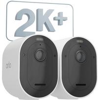 Arlo Pro 5 - Netzwerk-Überwachungskamera - Außenbereich - wetterfest - Farbe (Tag&Nacht) - 2688 x 1520 - Audio - drahtlos - Wi-Fi (Packung mit 2) (VMC4260P-200EUS)