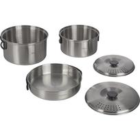 Camping Gaz Topf-Set Camping Kit 5-teilig edelstahl 2 Töpfe+ 2 Deckel+ 1 (2197184)