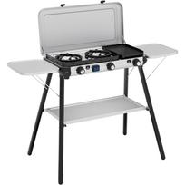 Camping Kitchen 2 Multi Cook Plus, Gaskocher grau, 2 Kochfelder 2x 1,8 kW + Grillplatte 0,9 kW, Modell 2025