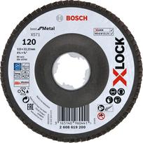 Bosch Best for Metal X571 - Schleifscheibe - für Edelstahl, Baustahl - 115 mm - X-LOCK - M14 - rund - Körnung: 120 (2608619200)