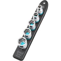 SmartRail 1/2 Steckschlüsseleinsatz-Satz Sechskant, 5-teilig (schwarz, SW 10 - SW 22, kurz)
