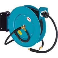 Schlauchaufroller offen 9040OS-10, 20 Meter, Druckluftschlauch blau, 2 Meter Anschlussschlauch