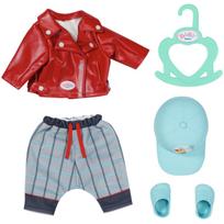 BABY born® Little Cool Kids Outfit 36cm, Puppenzubehör Jacke, Hose, Mütze, Schuhe und Kleiderbügel