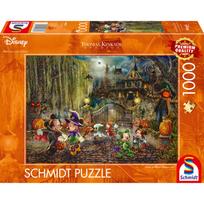 Thomas Kinkade Studios: Disney Dreams Collection - Mickey & Minnie Halloween Fun, Puzzle 1000 Teile