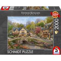 Thomas Kinkade Studios: Sommer in Cobblestone Village, Puzzle 2000 Teile