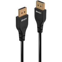 Lindy Slim Line - DisplayPort-Kabel - DisplayPort (M) bis DisplayPort (M) - DisplayPort 1,4 - 2,0m - rund, unterstützt 4K 60 Hz (3840 x 2160), unterstützt 4K 60 Hz (4096 x 2160), unterstützt 4K 144 Hz (3840 x 2160), unterstützt 8K 60 Hz (7680 x 4320), 1080p-Unterstützung, 240 Hz, 2560 x 1600 (WQXGA) Support 240 Hz, 2560 x 1600 (WQXGA) Support 144 Hz, 1080p-Unterstützung, 144 Hz - Schwarz (36462)