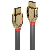 Lindy Gold Line - Ultra High Speed HDMI-Kabel - HDMI (M) bis HDMI (M) - 2,0m - Dreifachisolierung - Grau - rund, 10K Unterstützung (37602)